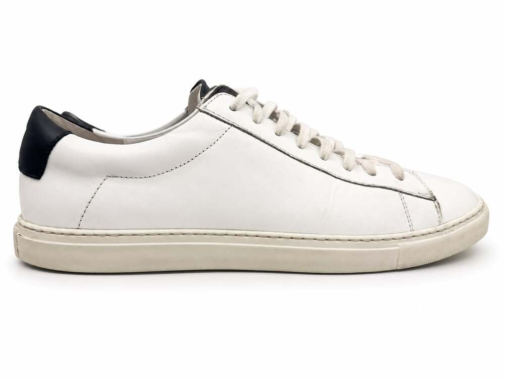 Oliver Cabell Low 1 White Leather Sneakers Size 41/US 8 - Picture 6 of 7